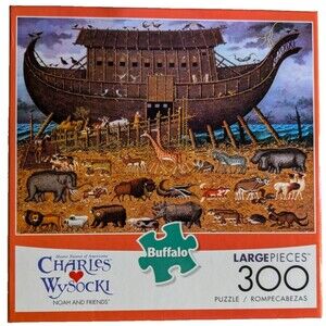 Charles Wysocki 300Pc Jigsaw Puzzle Noah and Friends Complete